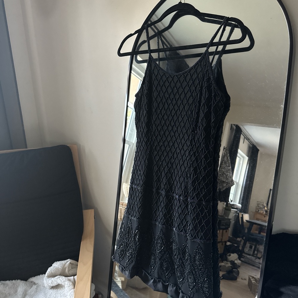 Papell Boutique Black Mini Dress